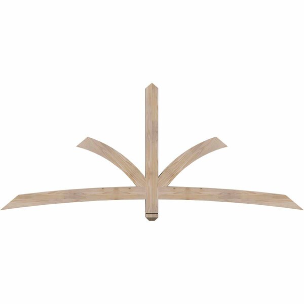 Ekena Millwork Davenport Smooth Timber Gable Bracket, Douglas Fir, 84"W x 35"H x 3 1/2"D x 3 1/2"F, 10/12 Pitch GBW084X35X0404DAV00SDF - main